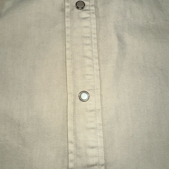 Denim And Supply Polo Ralph Lauren Western Stone Colored Jean Button Up NWT - Picture 5 of 7